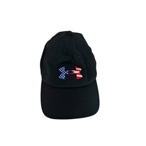 Under Armour Men's Freedom Blitzing Hat Cap Adjustable USA America Flag Free Sz‎